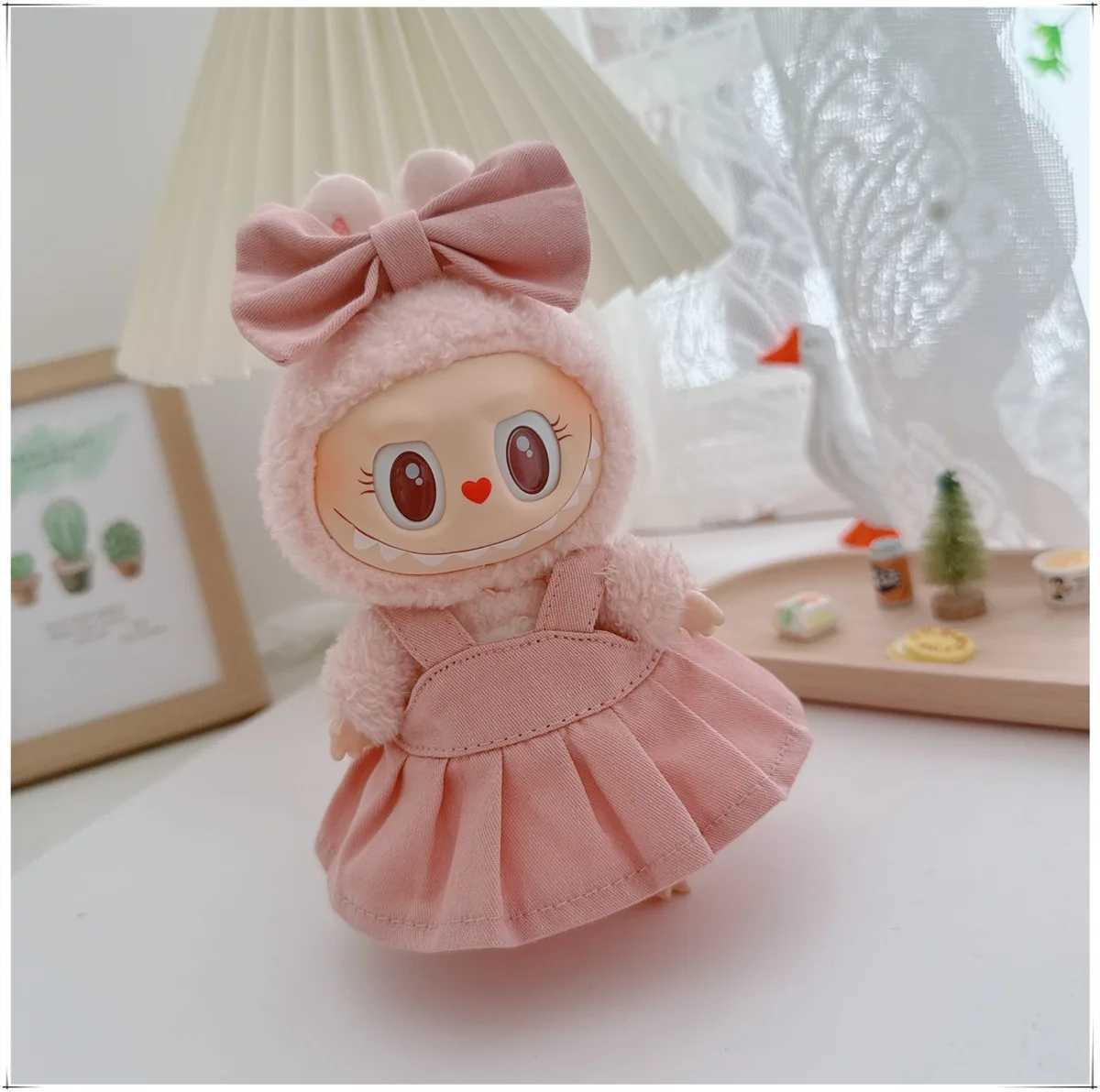 For Labubu Clothes V1V2V3 Overalls Highquality Dress The Monster Outfit Accessories Skirt Clothing Gift for Kids toy gift C250919