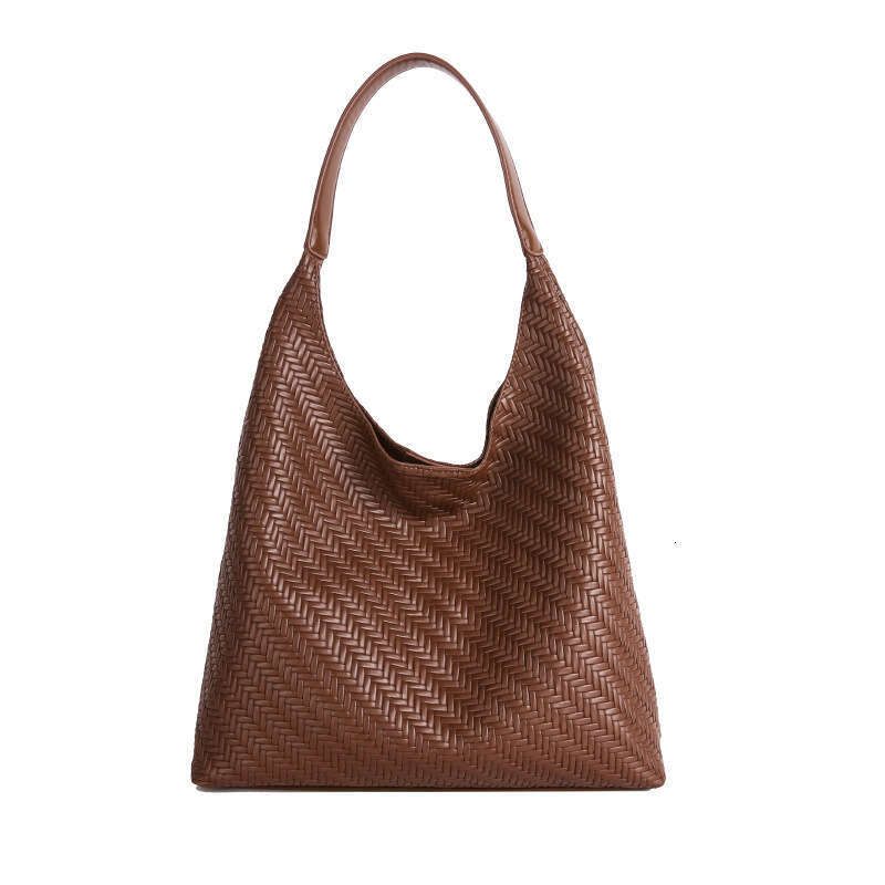 High-End Large Capacity Shoulder for Women 2025 New Trendy Woven Embossed Commuter Tote Popular Mother-Daughter Bag