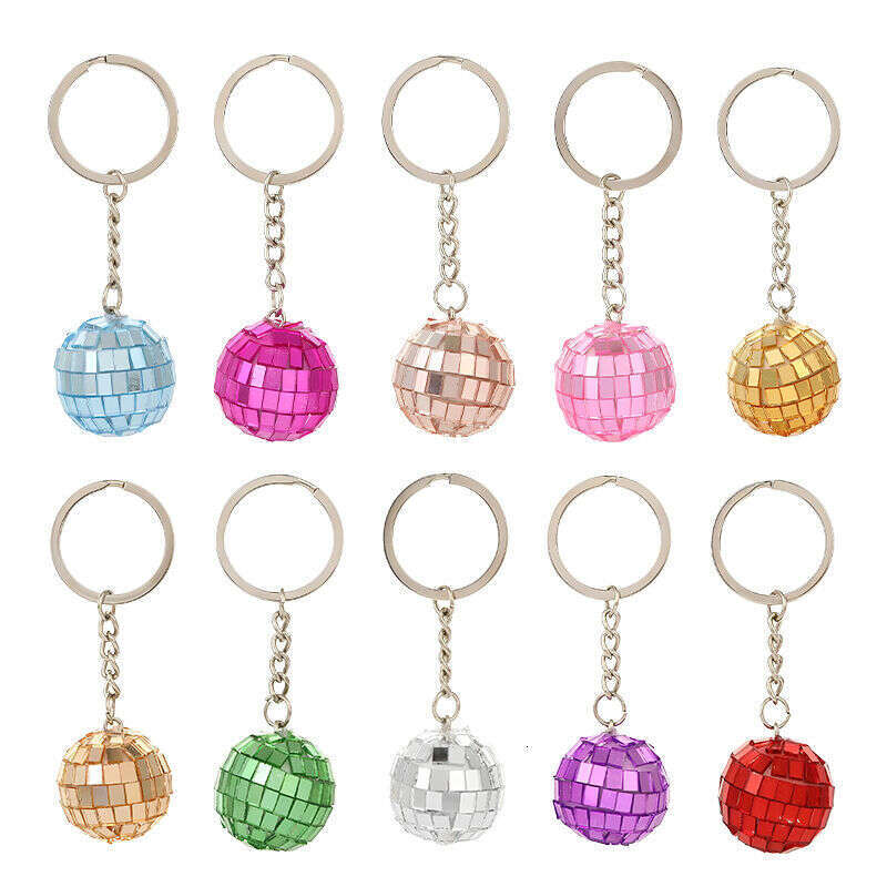 New Mirror DISCO Disco Reflective Ball Keychain Pendant Small Gift