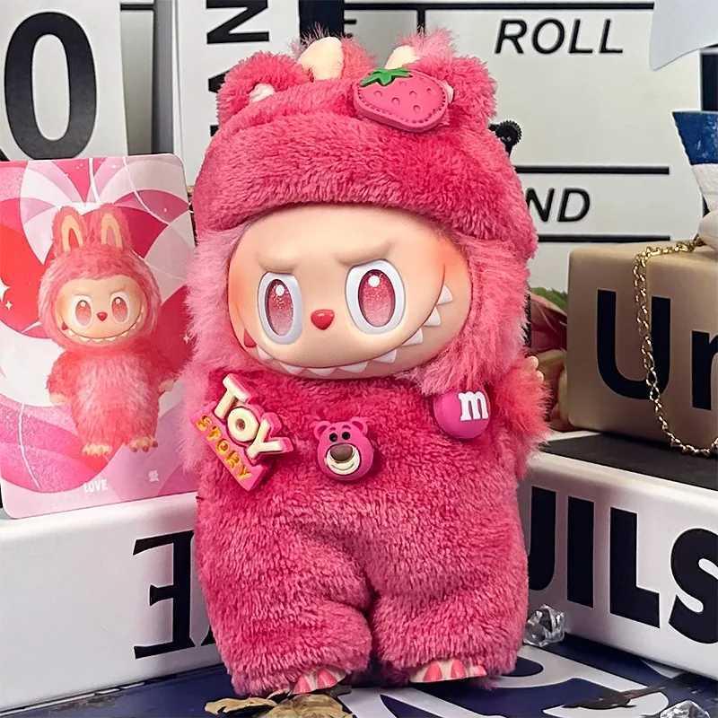 New Product 17cm 15 Cm Sitting At The Party Labubu Strawberry Xiongwayi doll clothes C250919