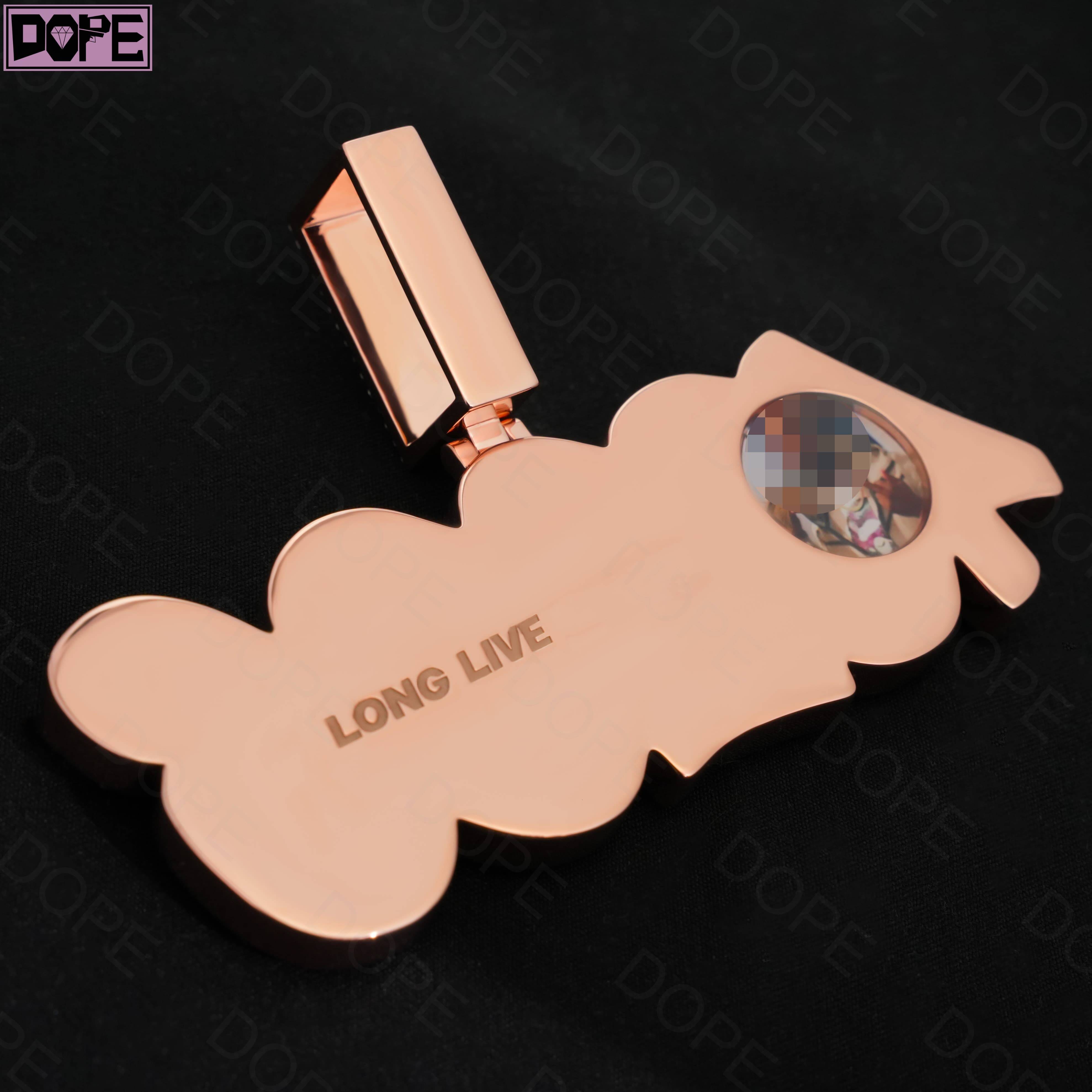 IGI Hip Hop Pendant 925 Silver Rose Gold Plated Number Charm VVS Lab Grown Diamond Iced Out Customized Trend Pendant