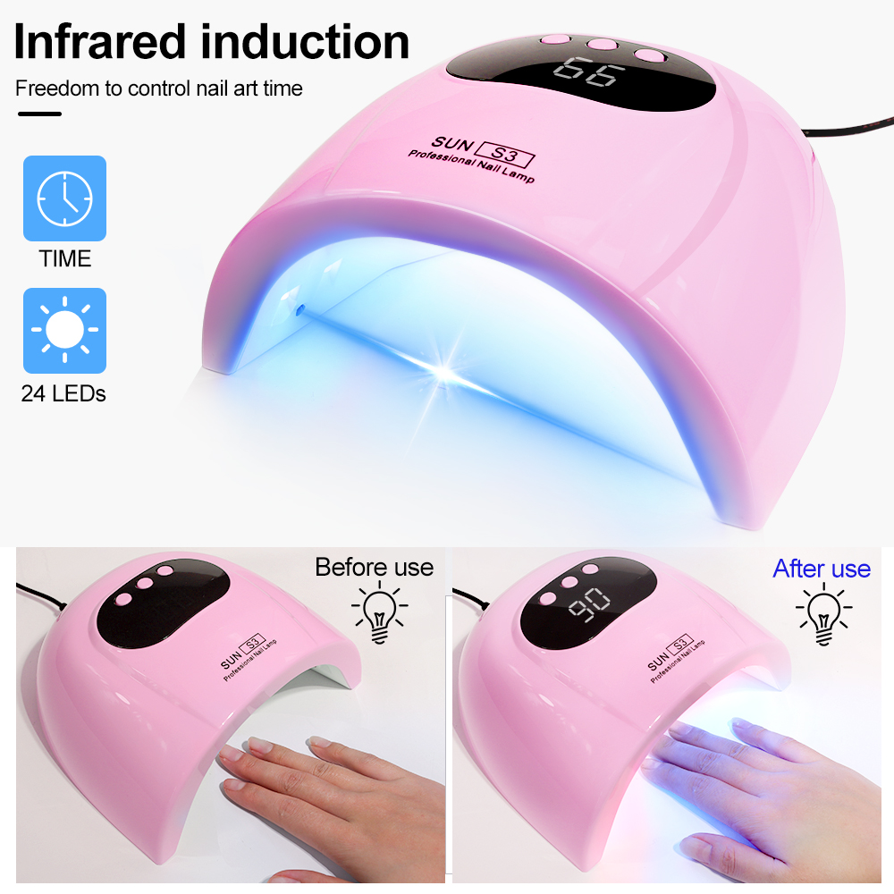 LCD Touchscreen Manicure Machine w/ Timer Settings - pink Color | MJD-S3 USB Power Supply