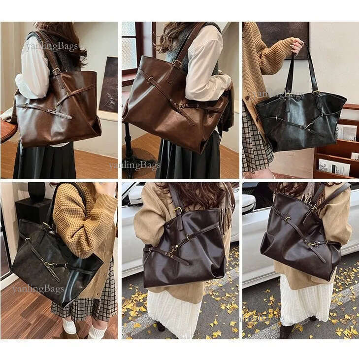 Designer Shoulder Bag High Quality Women's Handbag Leather Elegant Handbag Large Capacity Autumn And Winter Tote Multicolored Bag