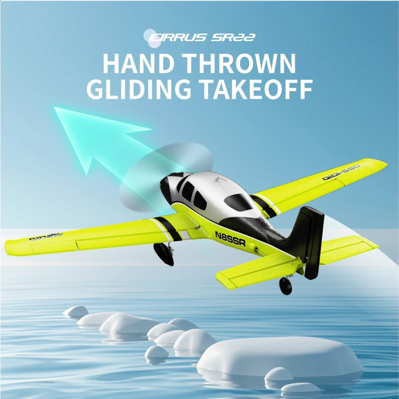 Qidi580 SR22 RC Plane 24G 6CH 520MM Fixed Wingspan RC Aircraft With Brushless Motor Fixed Wing Aircraft Model EPP Foam Toys 250918