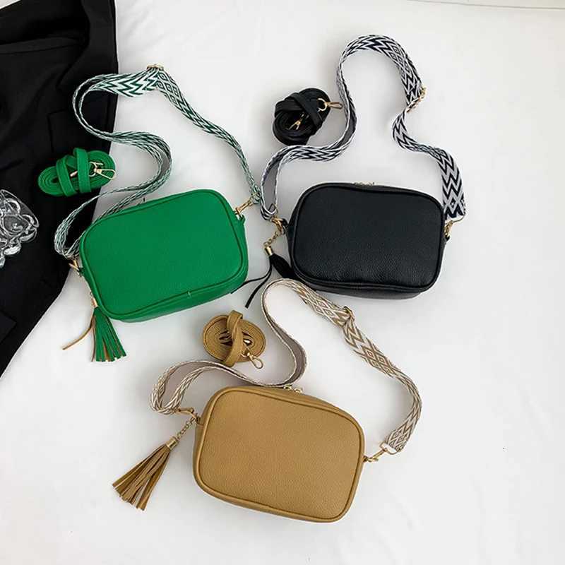 New Minimalist Shoulder Bag Fashionable Large Capacity Broadband Underarm Crossbody Small Square Bag Solid Color Casual Popula Z250915