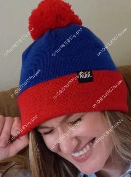 South Park Cap Character Cosplay Hats Headwear Stan Marsh Kyle Broflovski Eric Cartman and Kenny McCormick Designs Warm Hat