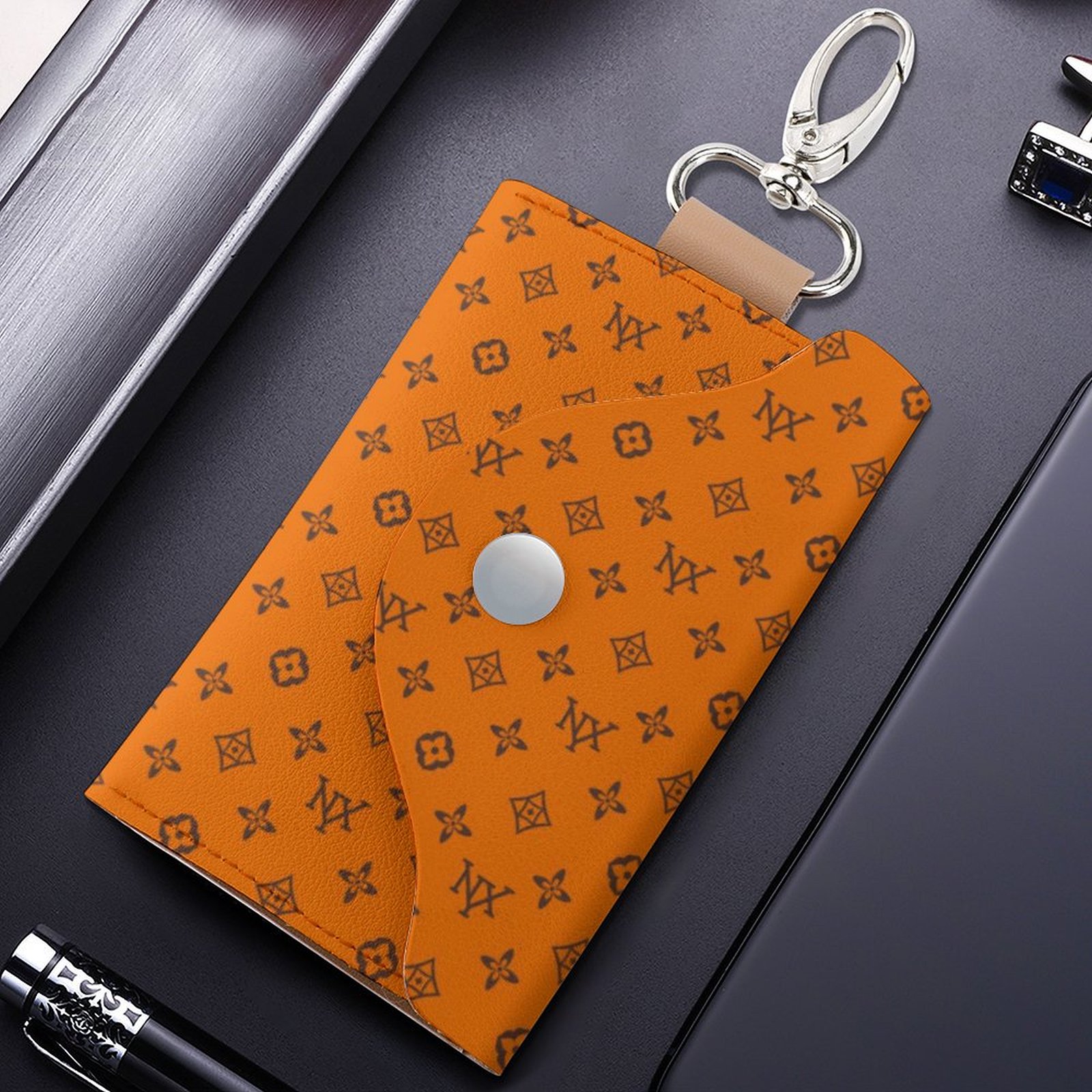 NXY High quality Key Pouch Wallet Purse Womens zippers Wallets Designer bags Card holder Mens fashion classic brown flower Coin Purses with dust bag