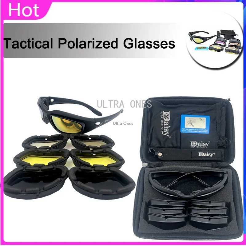 Daisy C5 Tactical Glasses Polarized Airsoft Paintball Shooting Goggles Outdoor Hiking Protective Sunglasses 4 Lens J250919