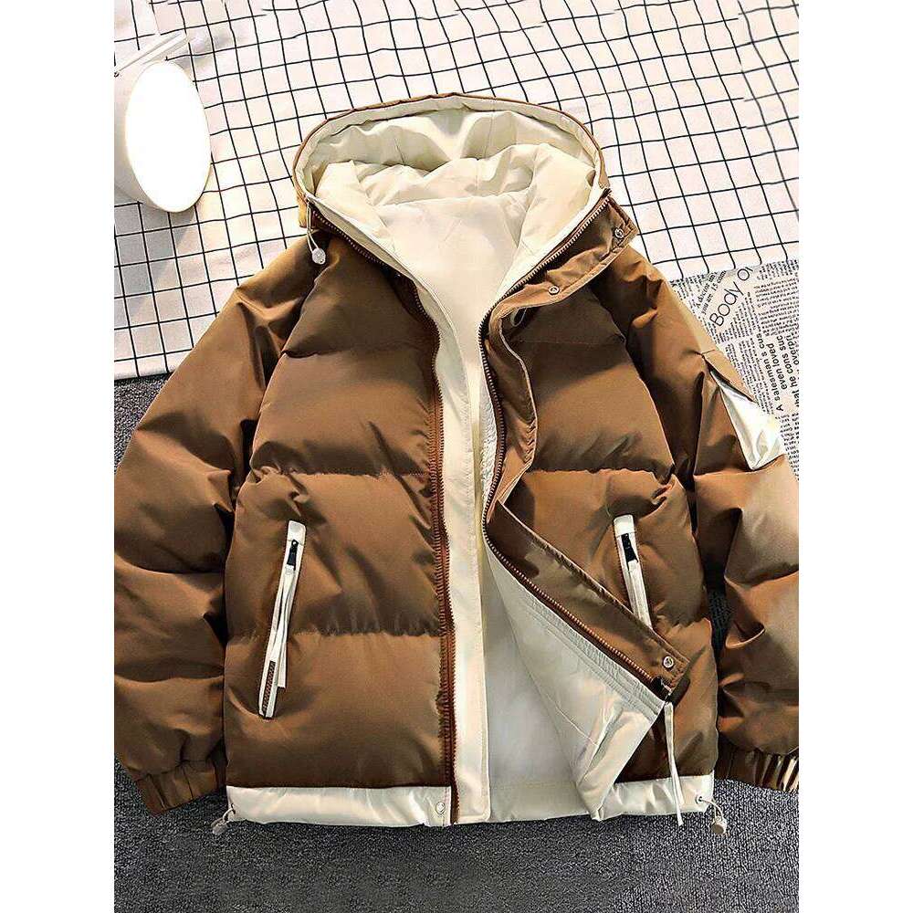 2025 Autumn/Winter thicken Parka Coat men New Fashion Casual Loose style Comfortable down jacket Thick Warm coat for man