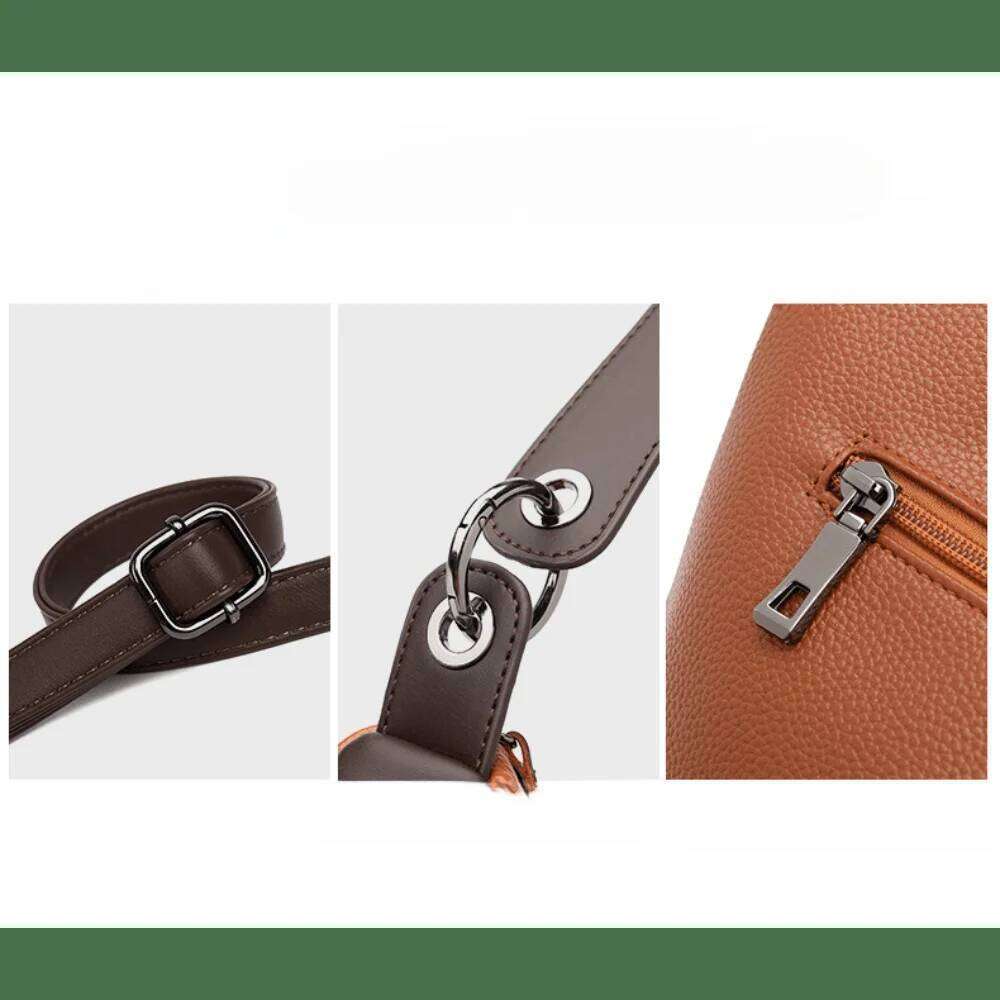 PU Material Stylish Shoulder Large Capacity Adjustable Strap Casual Tote Bag Women Crossbody Bag Ideal For Daily Use