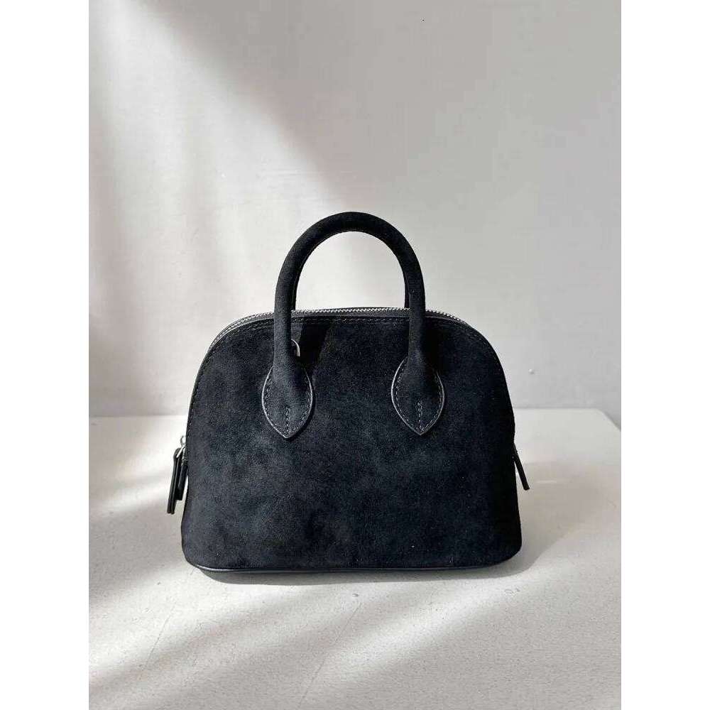 Designer Bag Luxury Bag Vintage Women Suede Cowskin Genuine Leather Bag Designer Shell Tote Handbag Elegant Office Ladies Single Shoulder Crossbody Ba