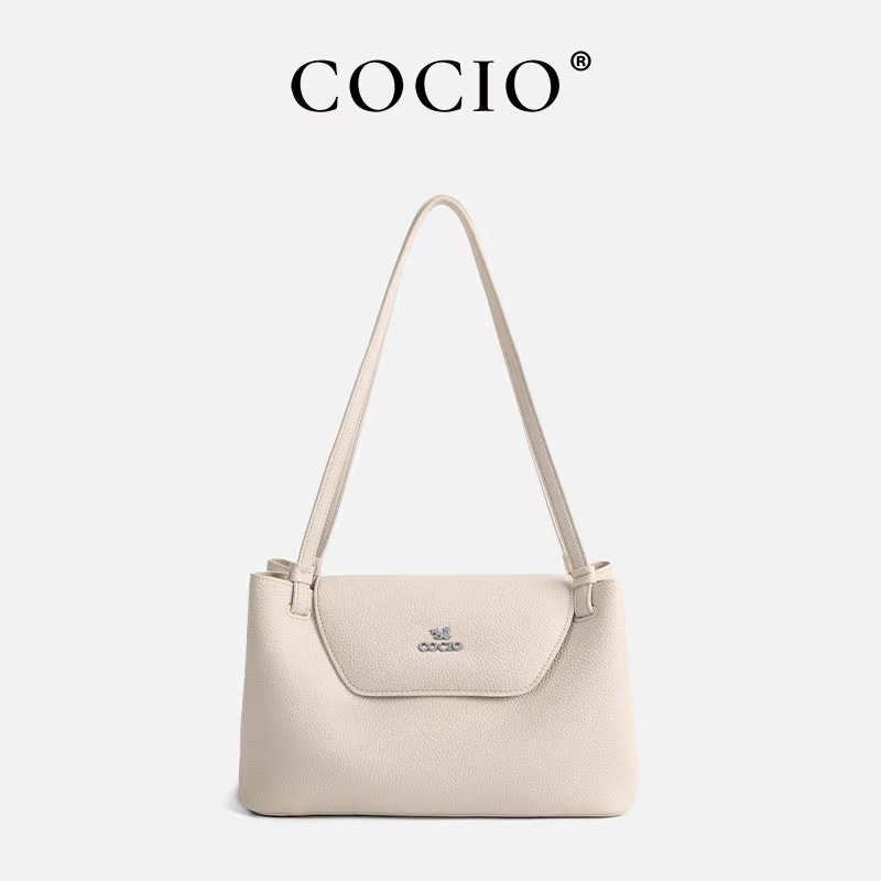 COCIO designer bag New leather bucket bag simple versatile multi compartment handbag niche design hot selling womens bag Bold