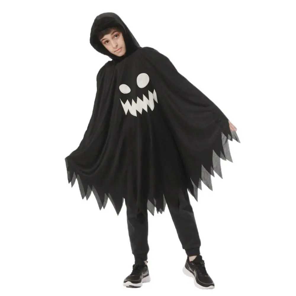 Clothing Prop Glowinthedark ghost cape Fun interaction Multiple sizes Childrens Halloween costume Loose Party Cloak L250918