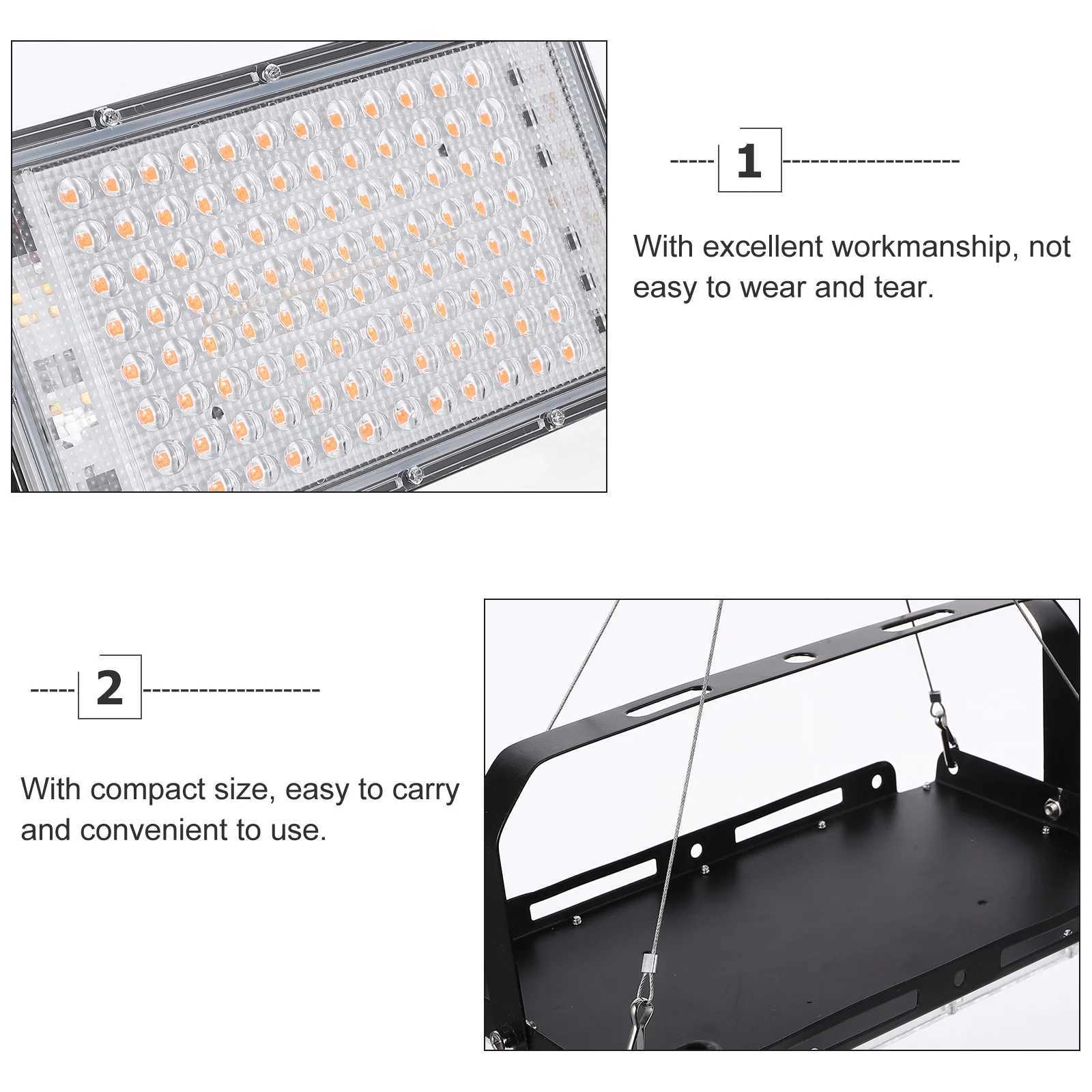 1pc Led Grow Light Full Plant Growth Light For Indoor Garden Veg Flower Lamp Eu Plug Low Power Durable Environmentally C250919