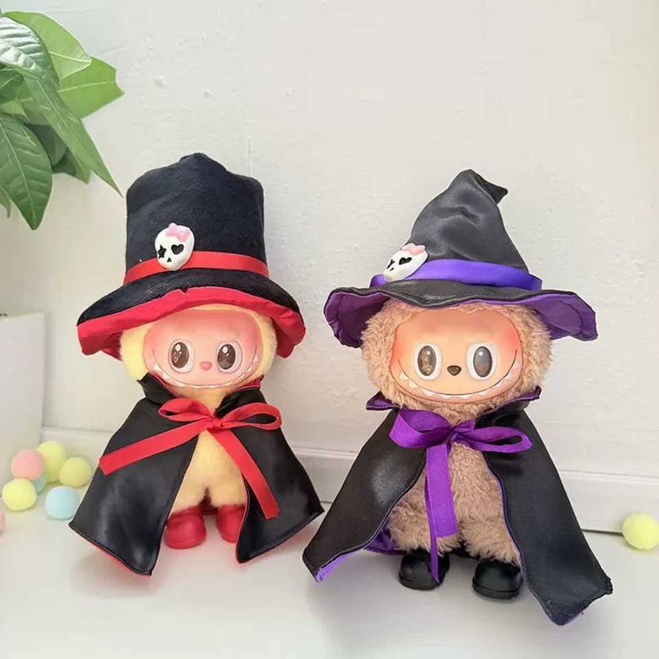 Labubu Halloween Clothing Skirt Cape Hat Set For 17cm Labubu V3 Doll Clothes Outfit Accessories Ropa Labubu C250919