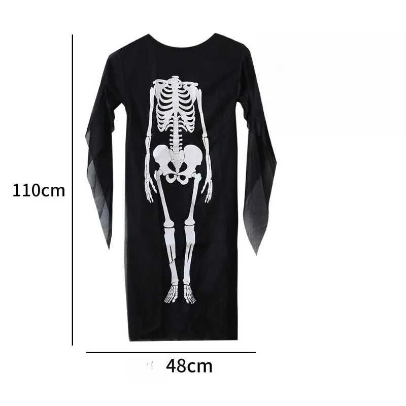 Festival Role Costume Halloween Skeleton Cape Reaper Knight Cosplay Costume Skull Skeleton Cape Halloween Plays Accessories L250918
