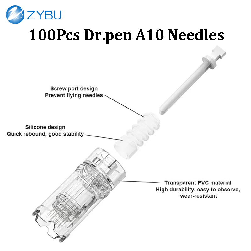 Dr Pen A10 Micro Needle Cartridge Kit -Disposable Sterile with Multiple Needle Options (A10) for Therapy 12 24 36 42 Pins Nano Round