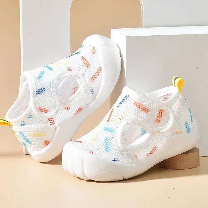Summer Breathable Air Mesh Kids Sandals 1-4T Baby Unisex Casual Anti-slip Soft Sole First Walkers Infant Lightweight Shoes