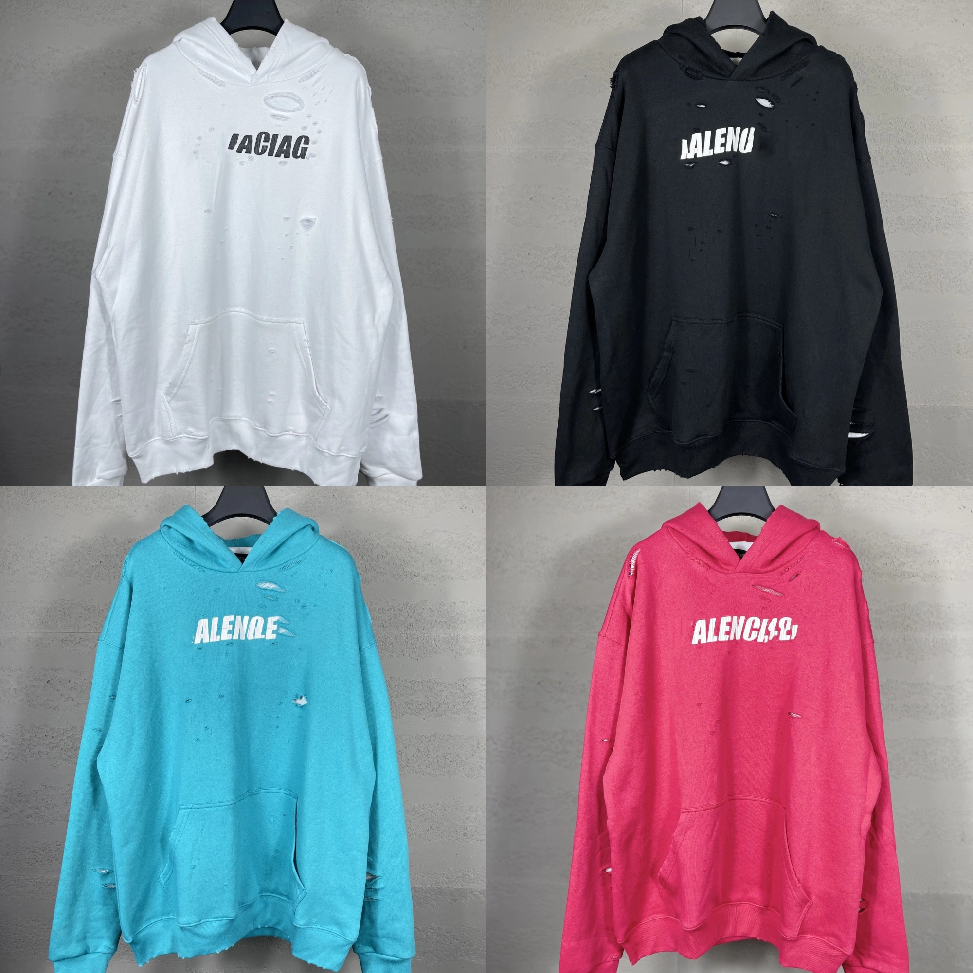 Men's Hoodies Designer Hoodies Luxury Fashion Casual Letter Printed Cotton Solid-color Holes Comfortable Hoodies Men And Women Spring And Autumn Hoodies