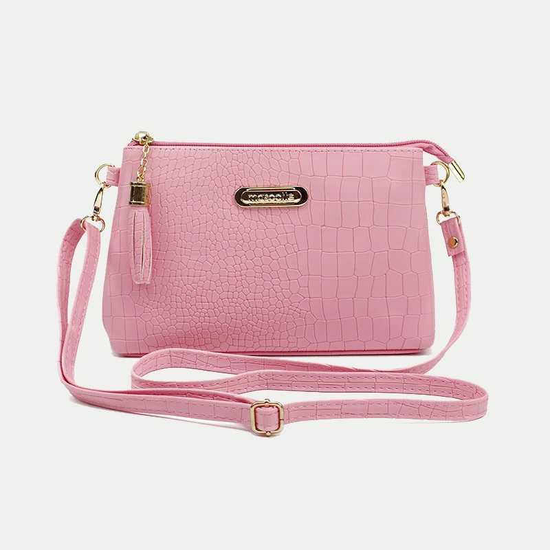 Fashion Alligator Pattern Shoulder Messenger Bags for Women PU Leather Handbag Small Phone Purse Crossbody Pack Z250915