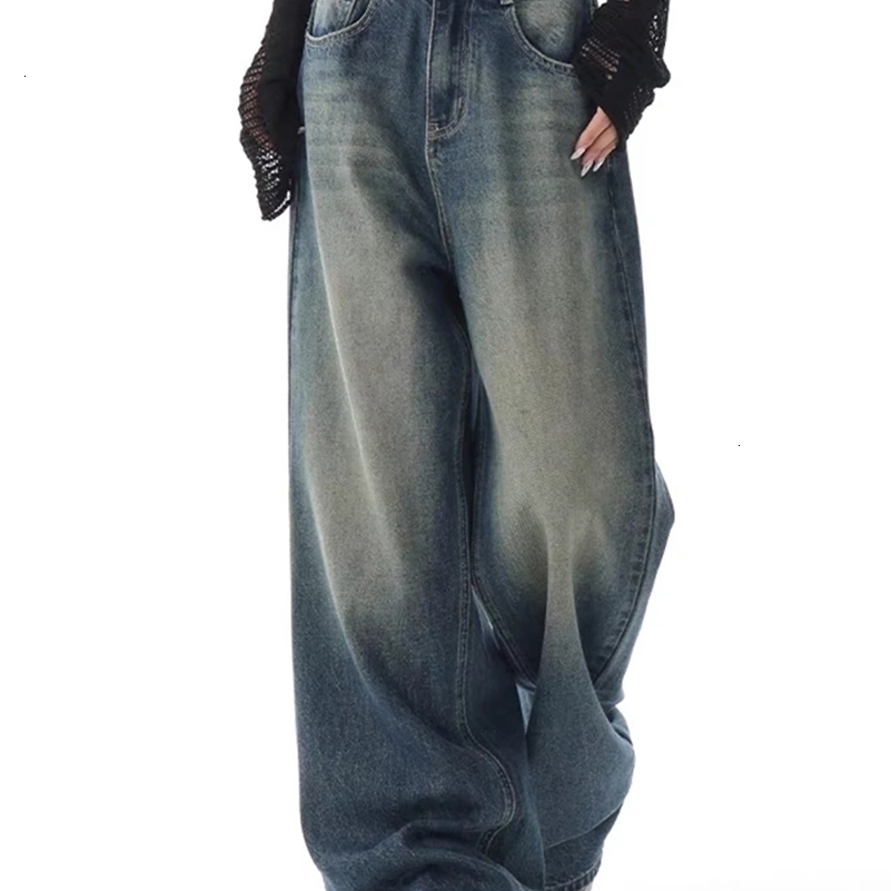 Duomofu Autumn Vintage Chicly Slim Button Female High Waisted American Basic Simple Casual Fashion SXL Baggy Jeans Women Z260313