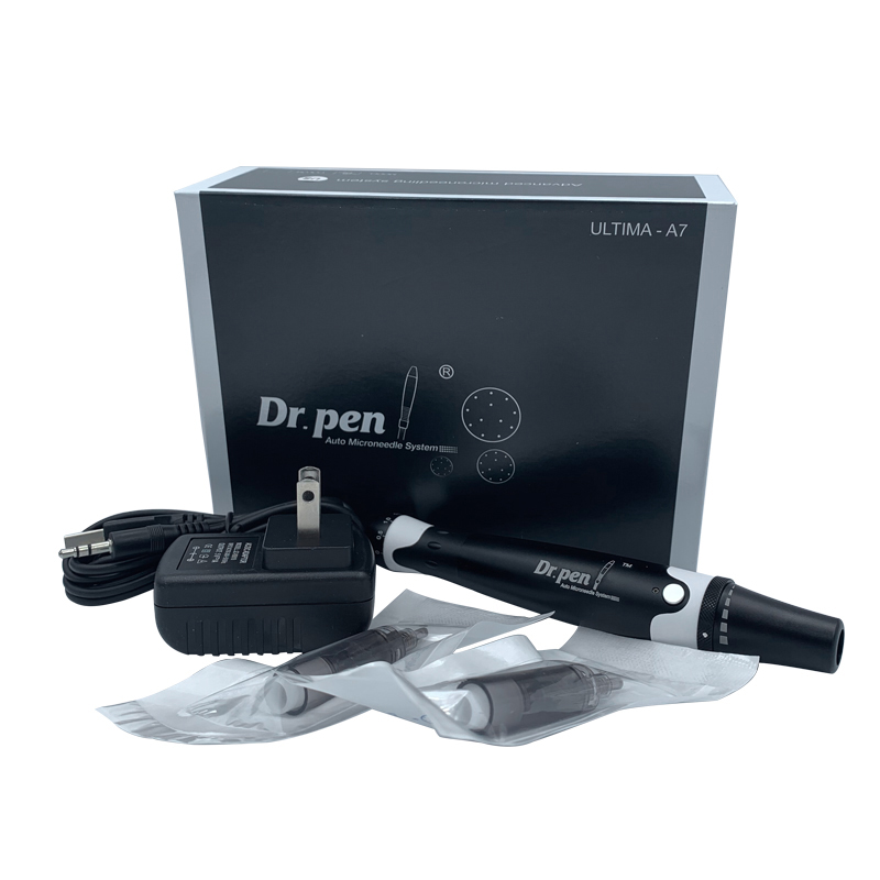 Wired Dr.pen A7 Professional Microneedle Derma Pen - Includes 2 x 12Pin Needles Cartridges for Facial Skin Nano Treatment