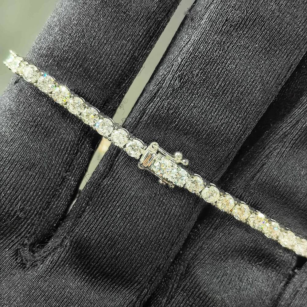 Luxury Moissanite Jewlery Tennis Bracelet Moissanite Diamond Tennis Bracelet 925 Silver Moissanite Tennis Bracelet