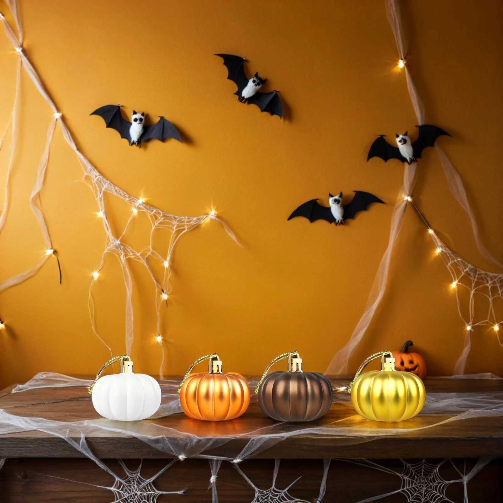 Pumpkin Pendant Decor Autumn Harvest Ornament Artificial Plastic Fall Tree Ornaments C250919