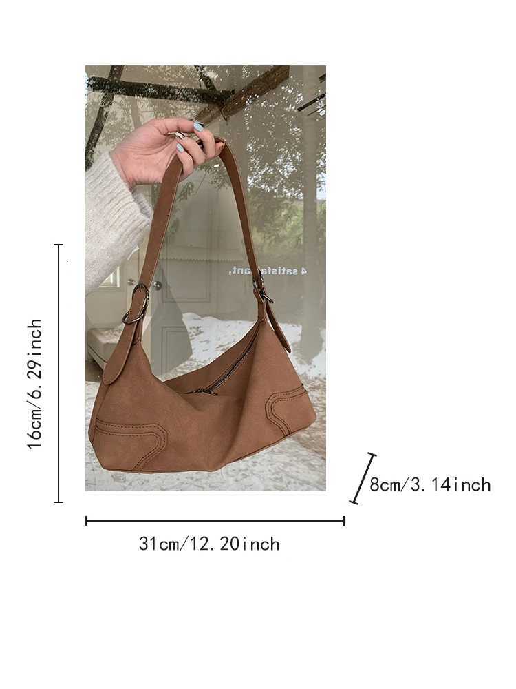 2025 New AutumnWinter Vintage Bag Fashion Suede Crossbody Bag Shoulder Bag Underarm Bag Casual Womens Daily Commuter BagXJ250918