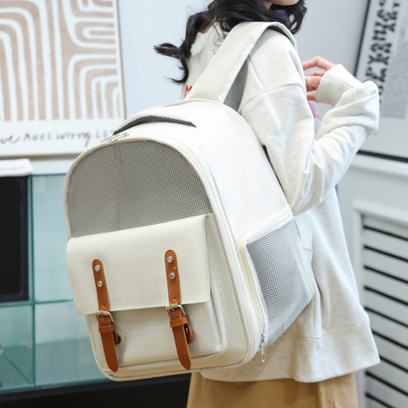 Portable Dog Cat Pet Bag Outdoor Travel Large Capacity Backpack Strap Breathable Design