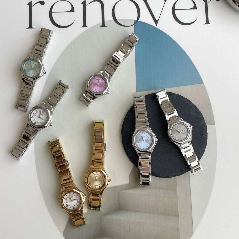 Summer Fresh Style Women's Colorful Small Dial Simple Fashion Light Luxury High-end Feel Steel Band Designer Quartz Watch