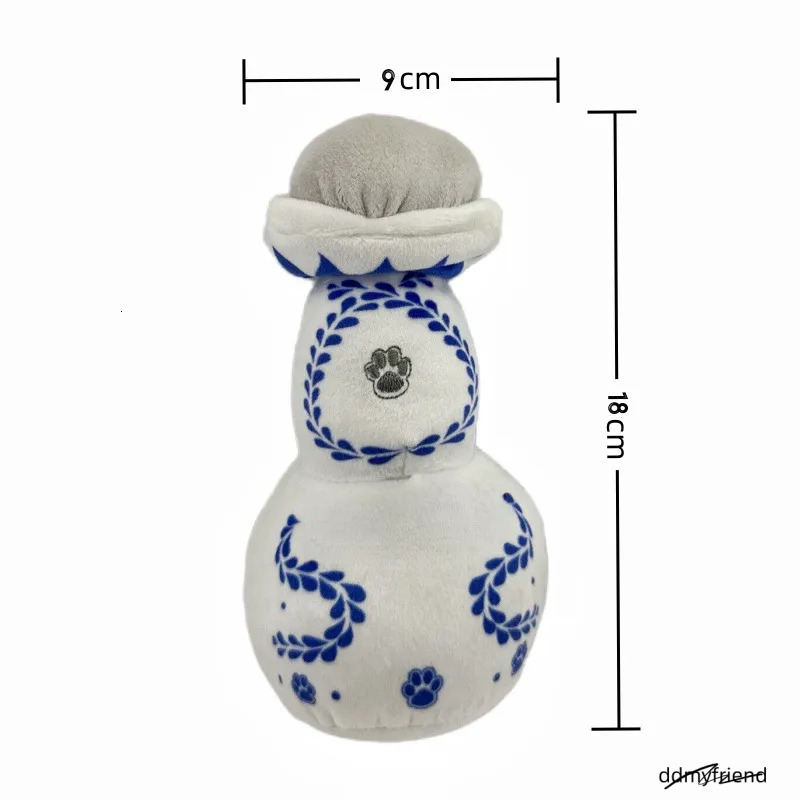 Pet Durable Wine Bottle For Gift Plush Perfume Dog Toys With Squeaky ddmyfriend