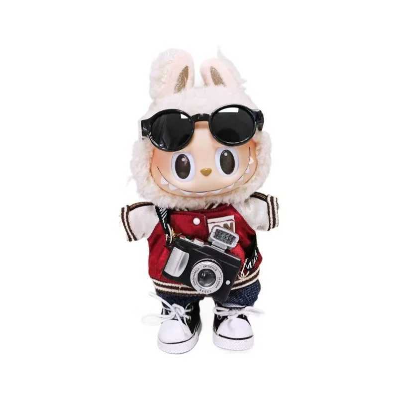 Mini Plush DollS Clothes Outfit Accessories For Korea Kpop Exo Labubu V1 V2 Idol Dolls Goose Dinosaur Macaron Clothing Gift C250919
