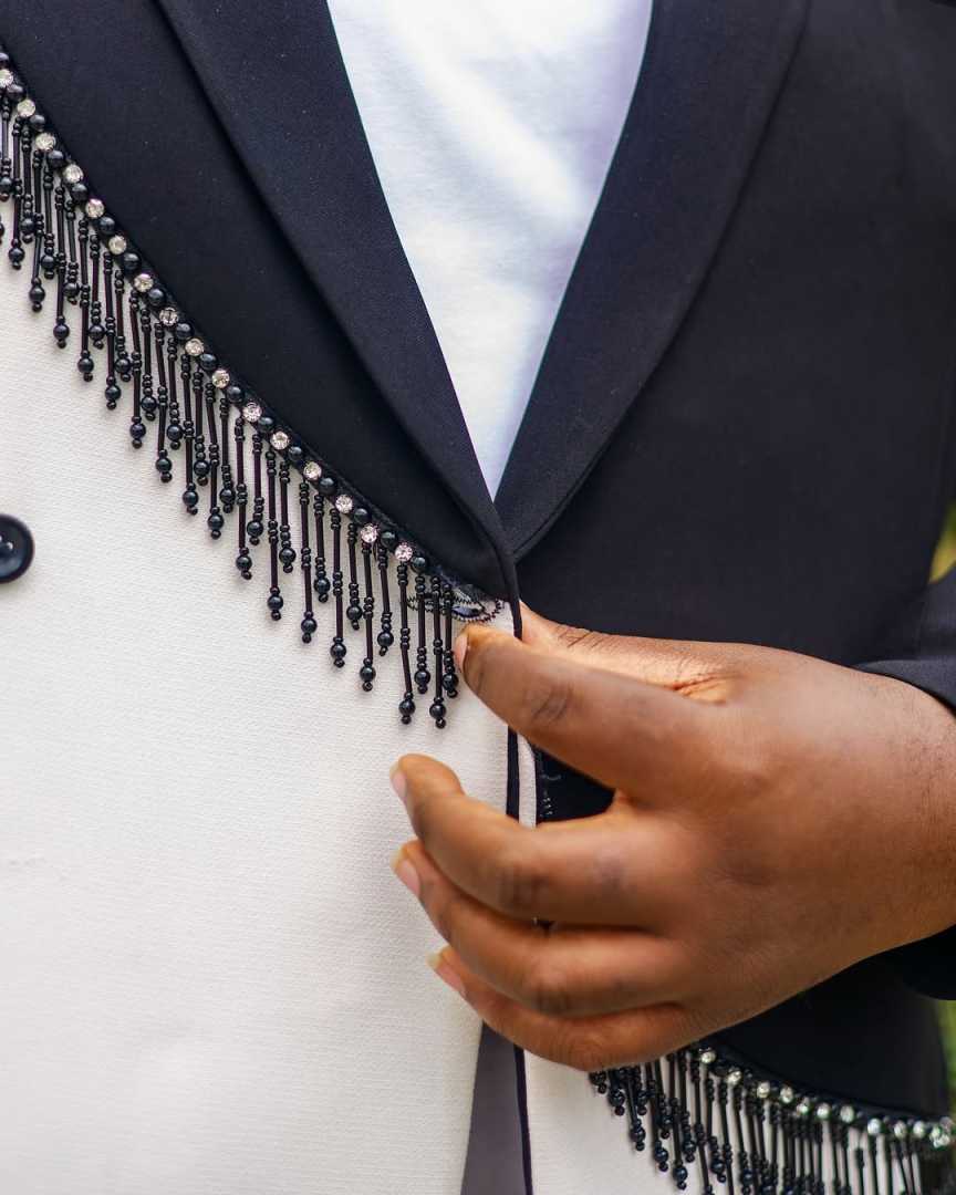 Patchwork Styles Men Suit 2 Pcs Jacket Pants Double Breasted Male Prom Blazers Wedding Groom Tuxedos Customized Plus Size