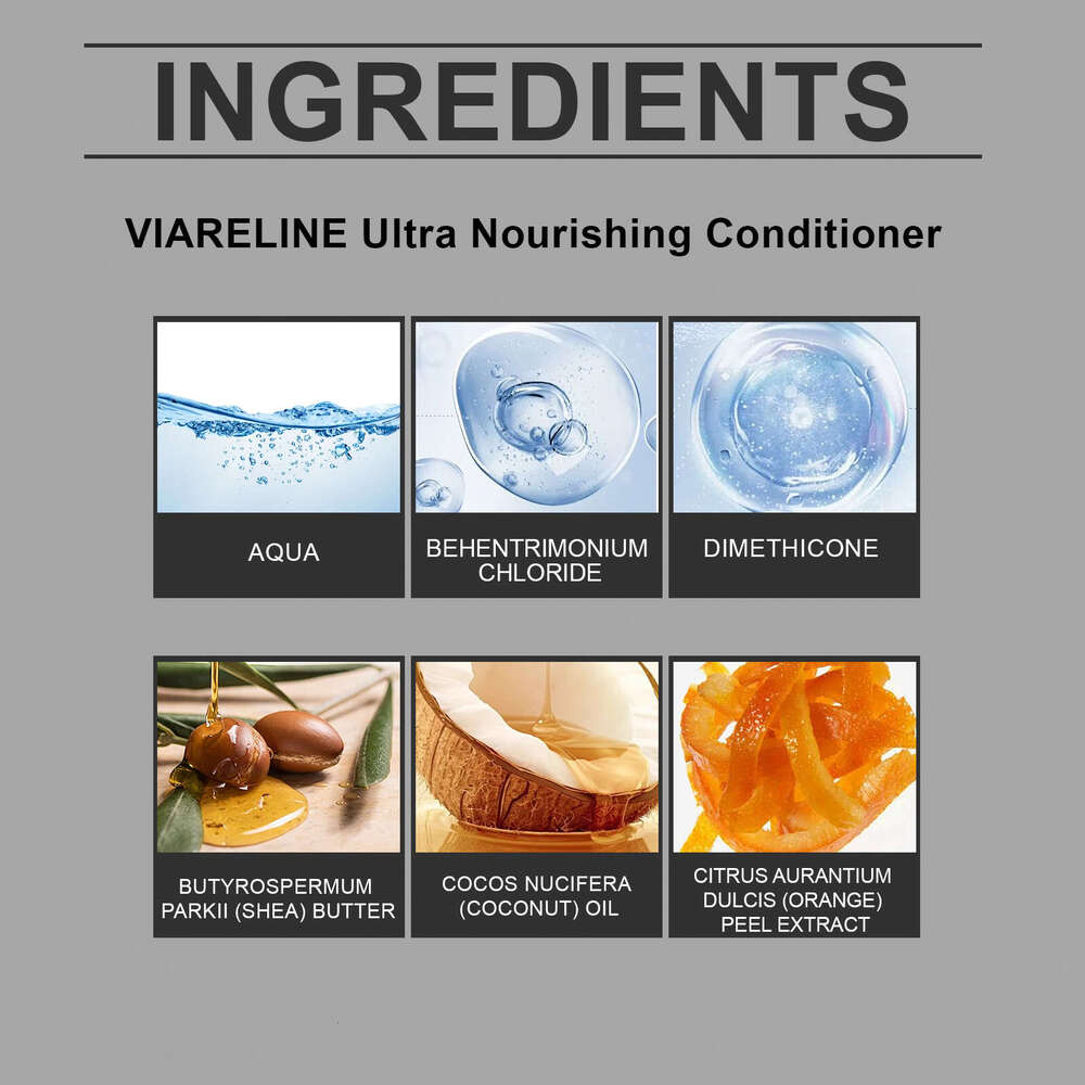 Viareline Men's Moisturizing Moisturizing, Smoothing Shining Hair Cleansing and Care Set