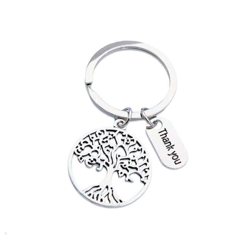 Ornament Heart Tree of Life Pendant Mother's Keychain Teacher's Day Thanksgiving Bag Key Ring Decoration