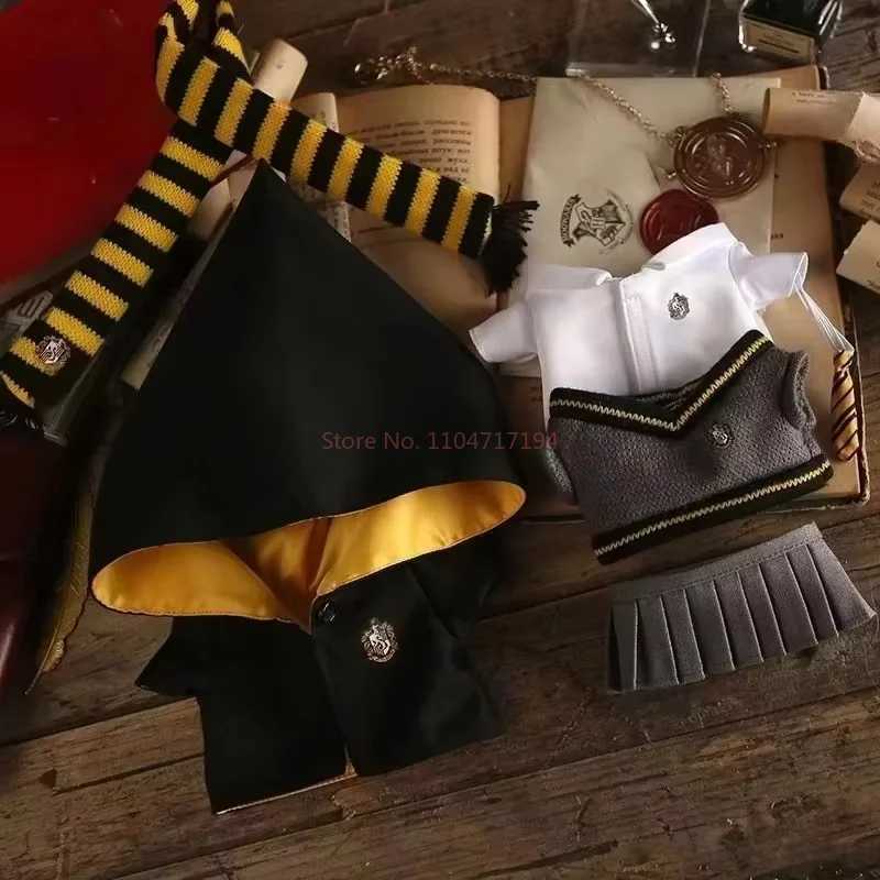 New 17cm Labubu Pandent Doll Clothes Magic School Set Magic Wand Witch Hat Headband Cosplay Ornaments Dressing Up Festival Gifts C250919