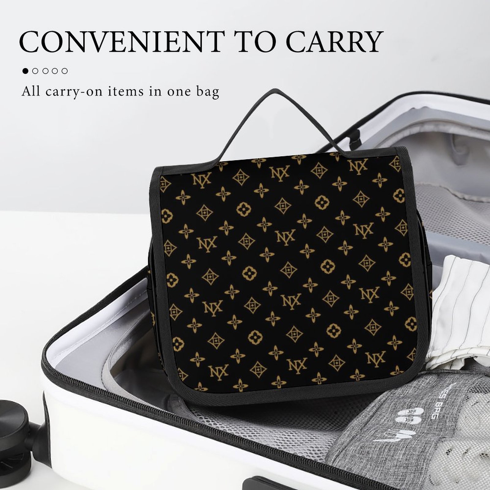NXY top Quality Luxury Travel bags Cosmetic Bag makeup bag designer women luxurys handbags Womens Fashion classic brown flower handbags with dust bag