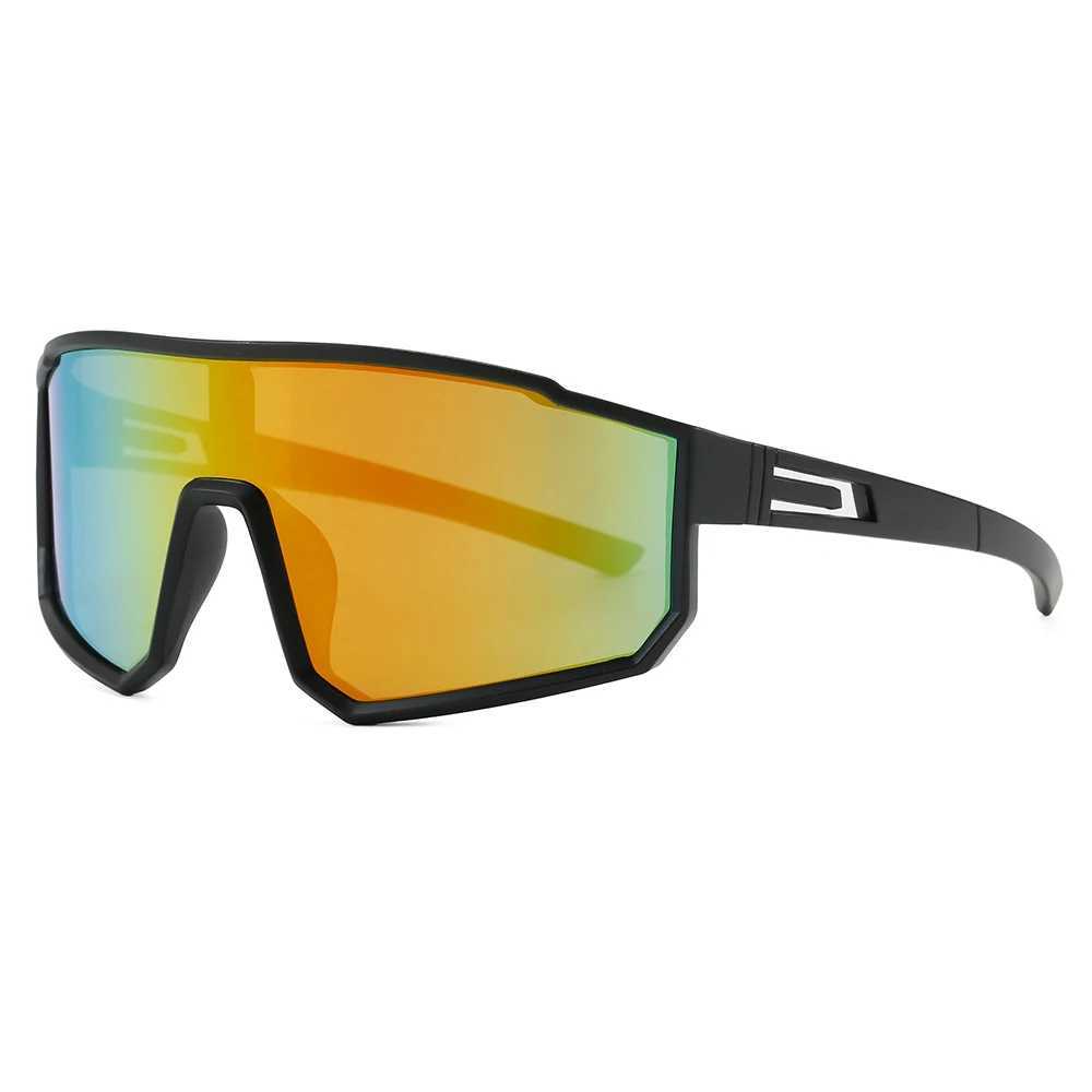 New Cycling Fashion Sports Sunglasses Colorful Integrated Goggles Outdoor Cycling Mountaineering Sunscreen Sun Glasses UV400 J250919