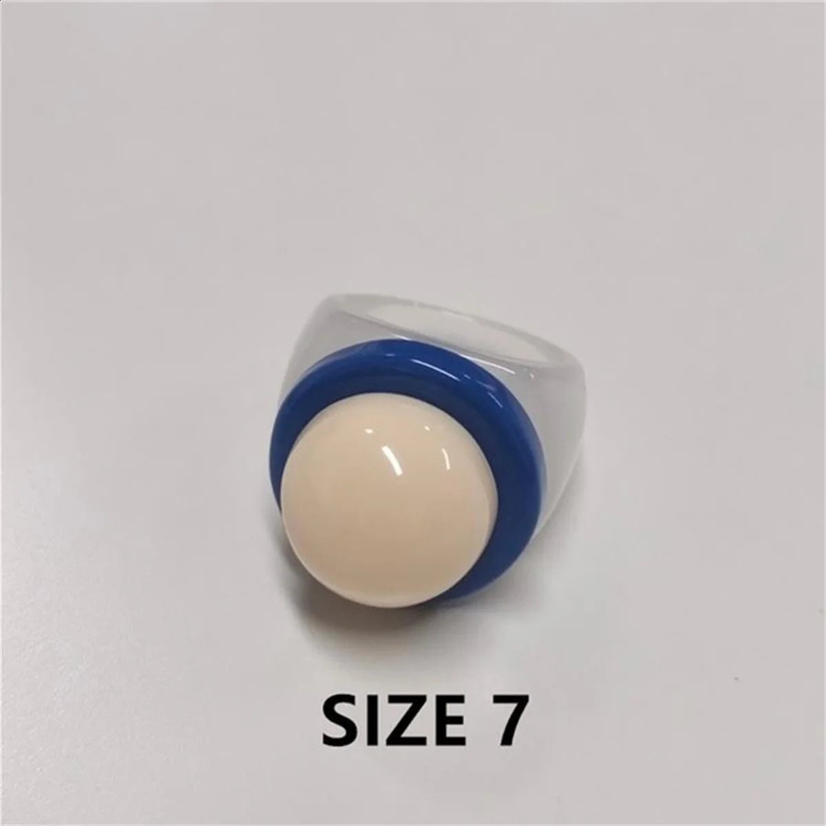 Colorful Y2k Hip Hop Acrylic Rings Set For Women Fashion Transparents Geometric Resin Finger Rings Female Party Jewelry Gift 250918