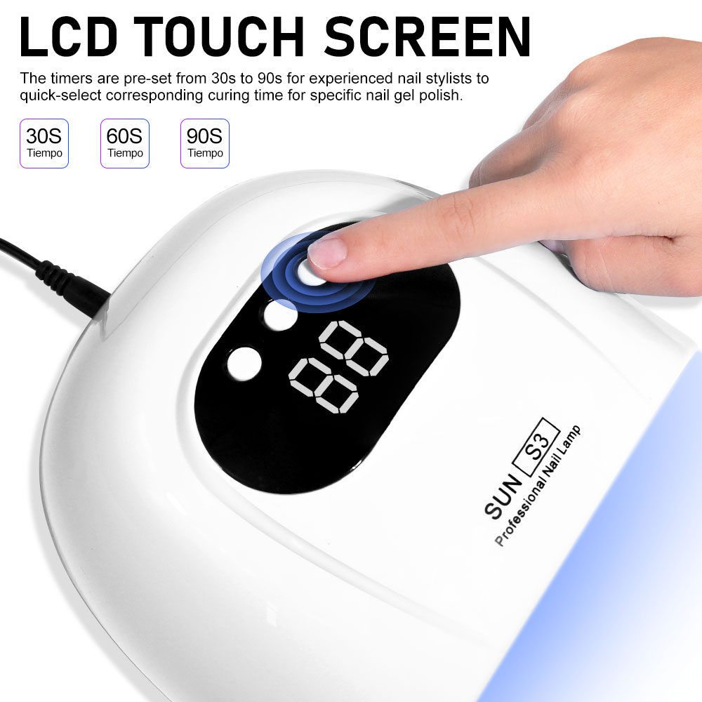 ANRLO 72W UV LED Nail Dryer with 18 Bulbs, Touch Screen Timer & Auto Sensor for Professional Manicures