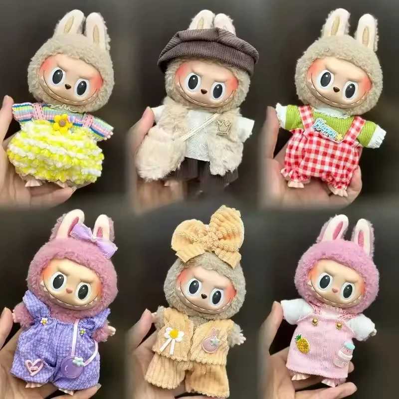 Cute For Labubu Mini DollS Clothes Outfit Accessories For Korea Kpop Exo 1517cm Idol Overalls set Clothing Gift C250919