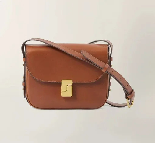 French Niche n genuine Leather Tofu Bag Womens Single Shoulder Crossbody Small Square large Commuting for Women 250919