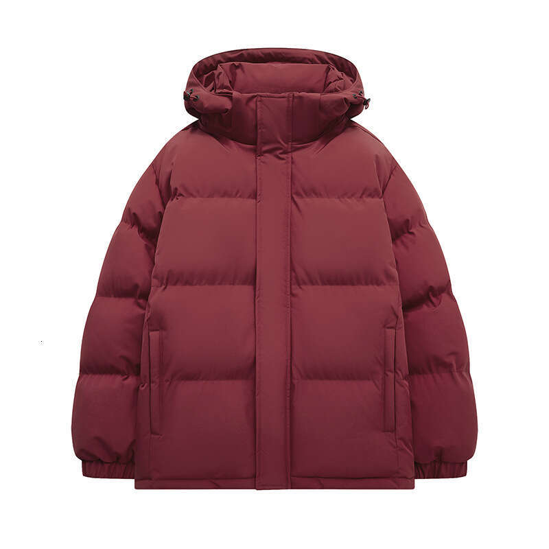 Winter New Down Men Hooded Thickened Couple Puffer Jacket Trendy Loose Fit Warm Cotton Coat