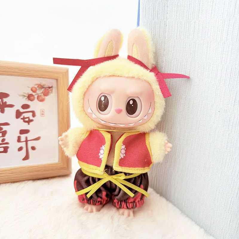 Clothes For Labubu 17cm II Idol Dolls Sitting Party The Monster Outfit Accessories Clothing DIY Gift Nezha Qiankun Circle FF13A C250919