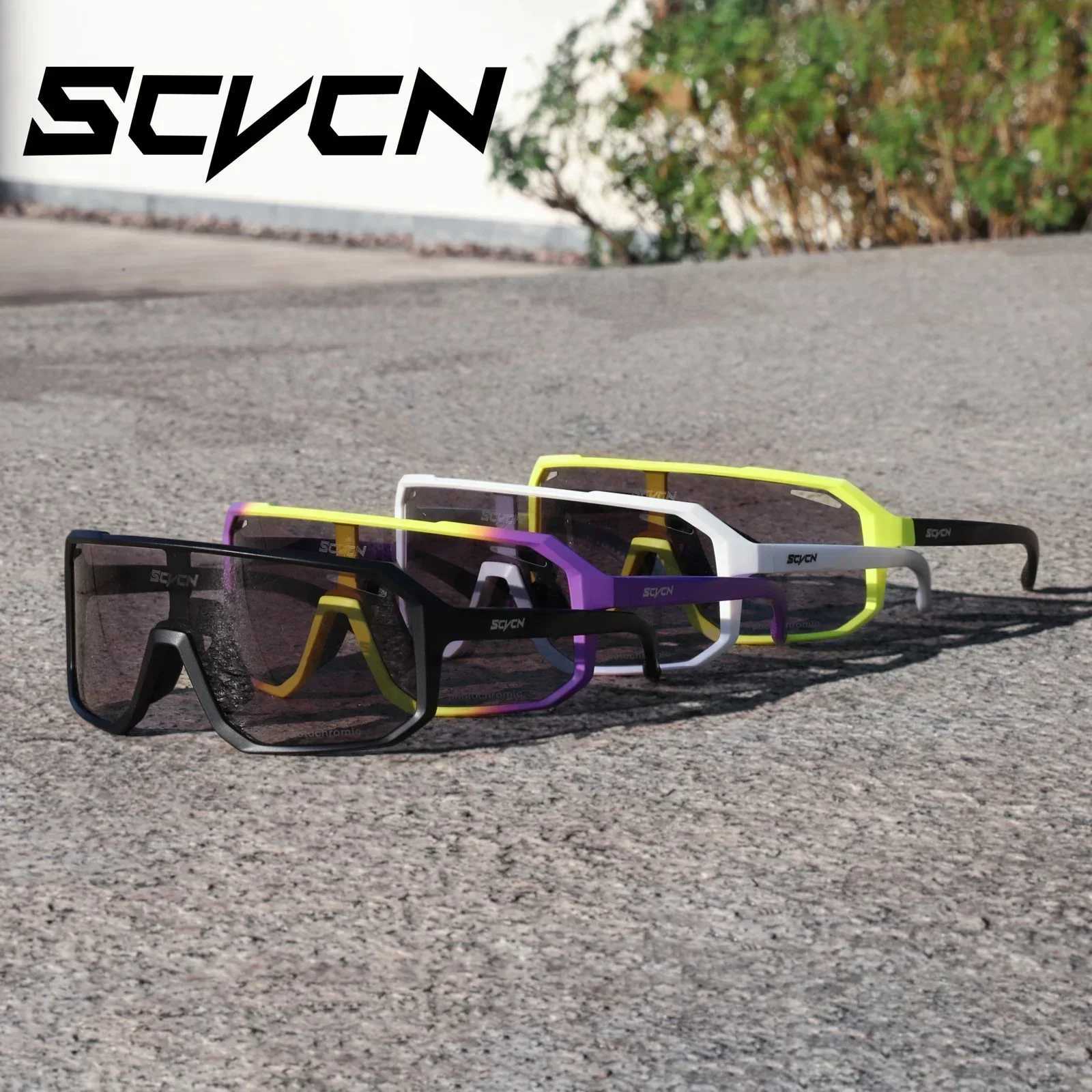SCVCN Photochromic Hiking Eyewear Mens Sunglasses Outdoor Driving Goggle MTB for Womens Cycling Bike Glasses UV400 Protection J250919