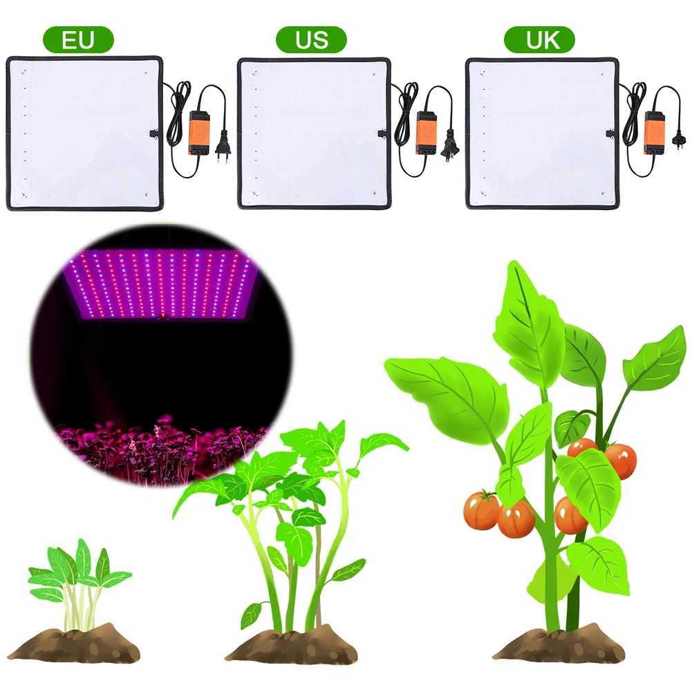 45W Indoor Grow Lights with Hook LED Grow Light Red Blue LED Full Spectrum Plant Lamp for Indoor Gardening Vegetables Grow Tent C250919