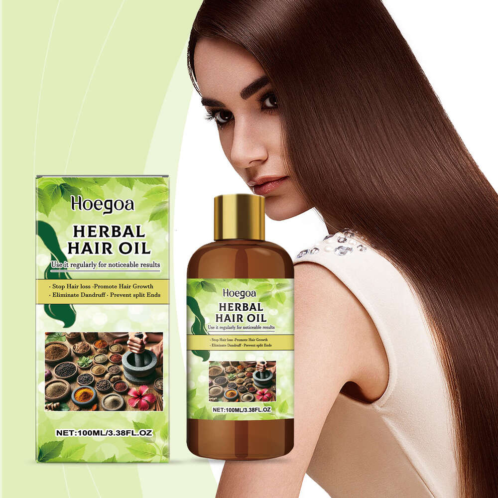HOEGOA Herbal Effective Hydration Moisturizing Nourishing Scalp Improves Dry Frizzy Hair Care Oil