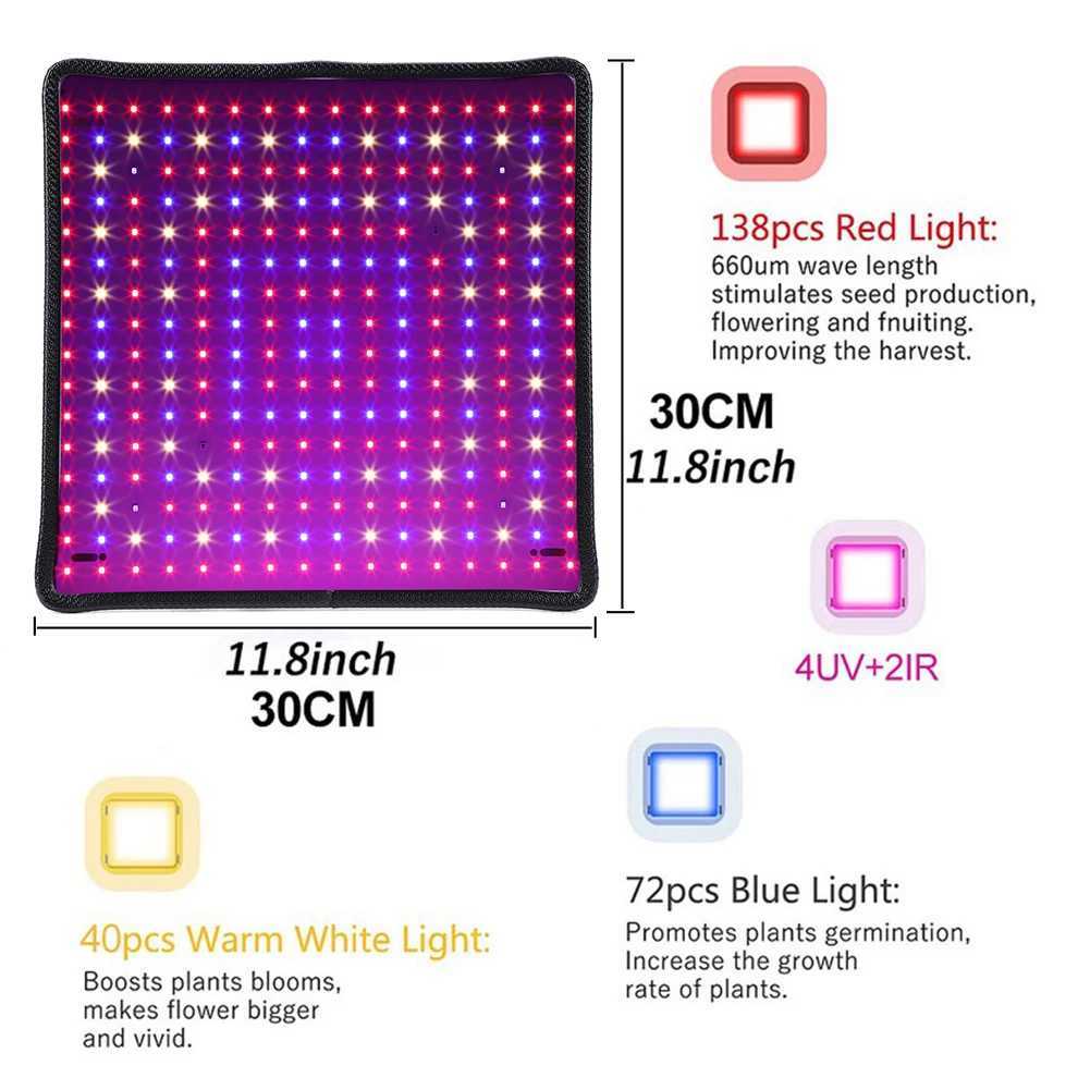 45W LED Plant Lamp Red Blue White Square Full Spectrum Plant Light Full Spectrum Plant Lamp for Sowing Grow Tent Greenhouse C250919