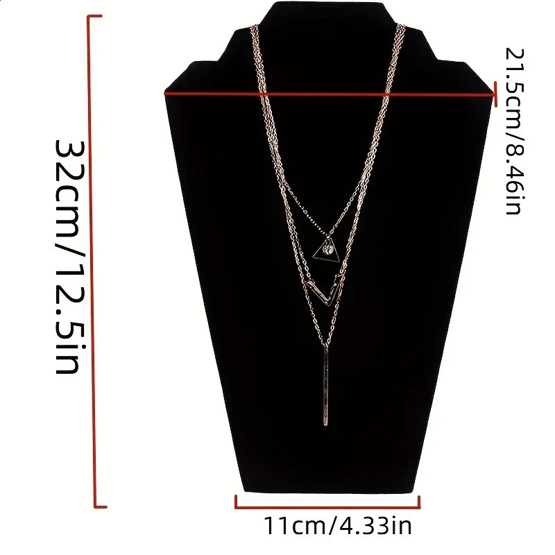 Plush Velvet Jewelry Display Rack for Home and Store Decor Necklace Pendant Earring and Display Board 250918